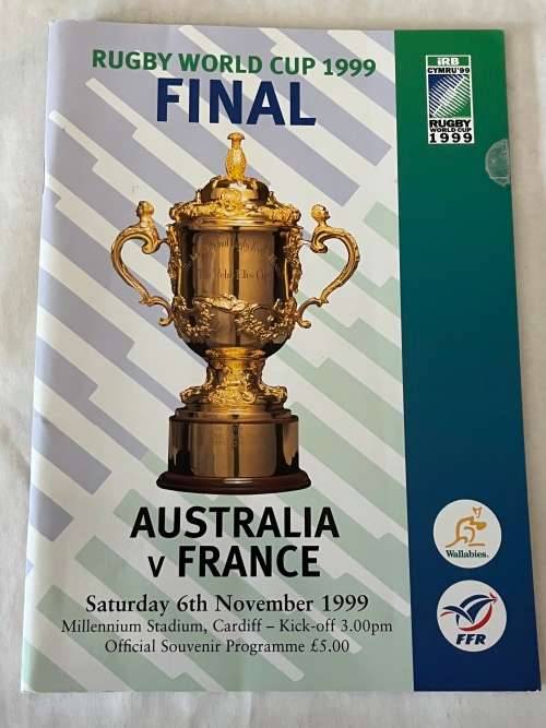 Rugby Programme - ** RWC FINAL** Australia vs France 6/11/99
