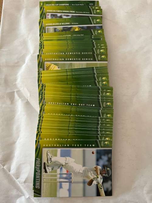 Cricket Card Set - Elite Sports 2003 Base Card Set (81 cards)