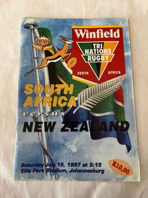 Rugby Programme - South-Africa vs New Zealand 19/07/1997