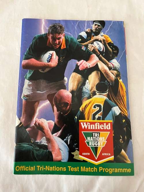 Rugby Programme - South-Africa vs Australia 22/08/1998