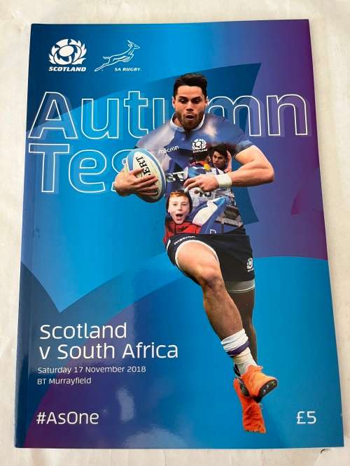 Rugby Programme - Scotland vs South-Africa 17/11/2008
