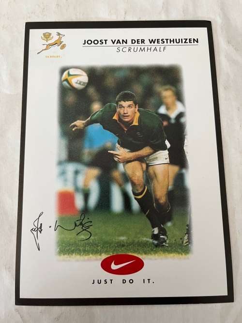 Nike Rugby Card 2000 - Joost van der Westhuizen