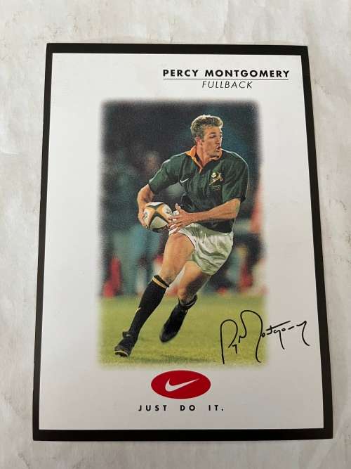 Nike Rugby Card 2000 - Percy Montgomery