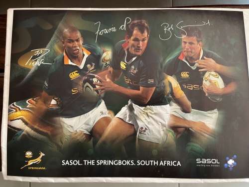 Set of 10 Springbok Rugby Posters (Each one 29,5cm * 42cm)