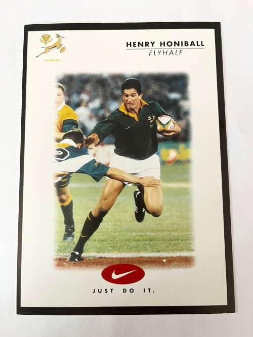 2000 Nike Rugby Card - Henry Honiball