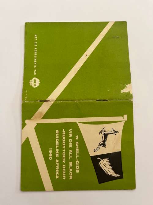 Rugby Itinerary (Issued by Shell) - 1960 All Black tour of South-Africa