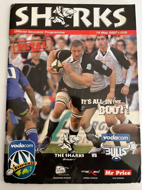Rugby Programme - Sharks vs Bulls 19/05/2007