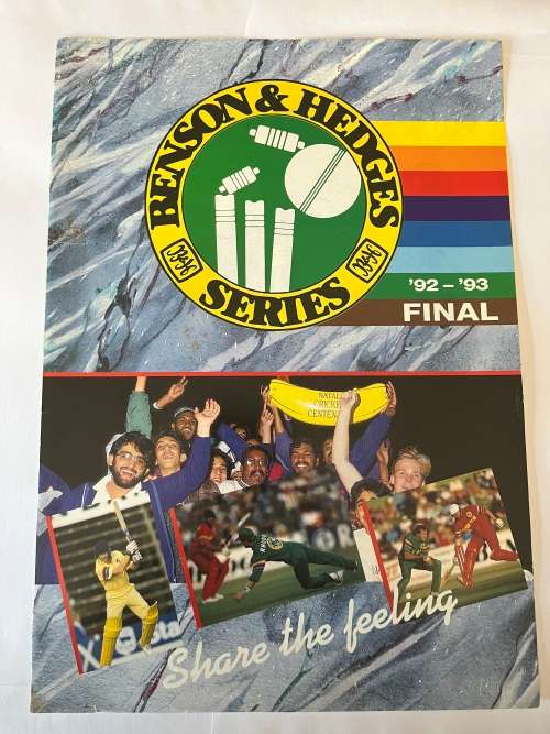 Cricket Programme - 1992/1993 Benson and Hedges Night series FINAL (Transvaal vs Natal)