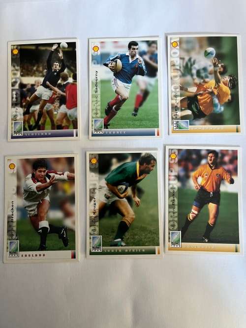 1995 Rugby World Cup Rugbg Cards * 6