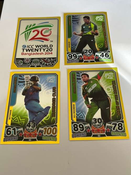 Cricket Attax Cards 2014 - Rare Gold Foils * 12