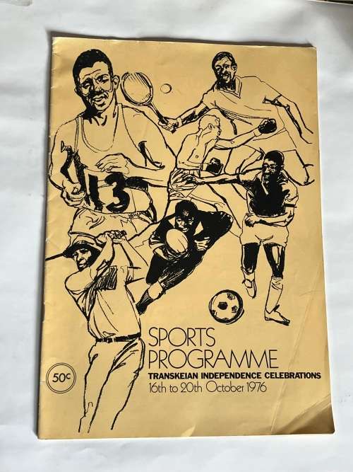 Rugby/Cricket/Boxing/Golf etc: Sports Programme: Transkeian Independence Celebrations 16-20 Oct 76