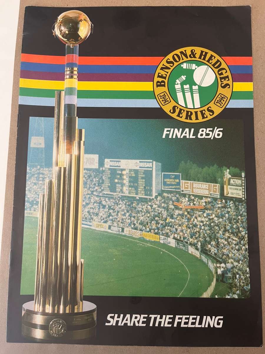 Cricket Programme - FINAL 1985/1986 Benson & Hedges Series Western Province vs Northern Transvaal