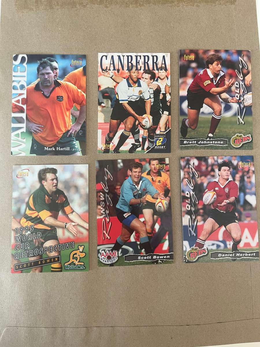 Rugby Cards - 6 * 1996 Futera Australian Rugby Cards