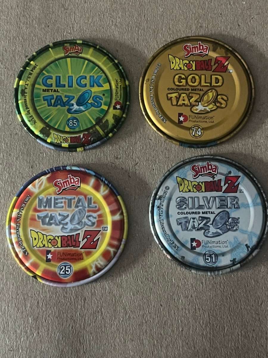 Tazos - Dragonball Z Metal Tazos * 4