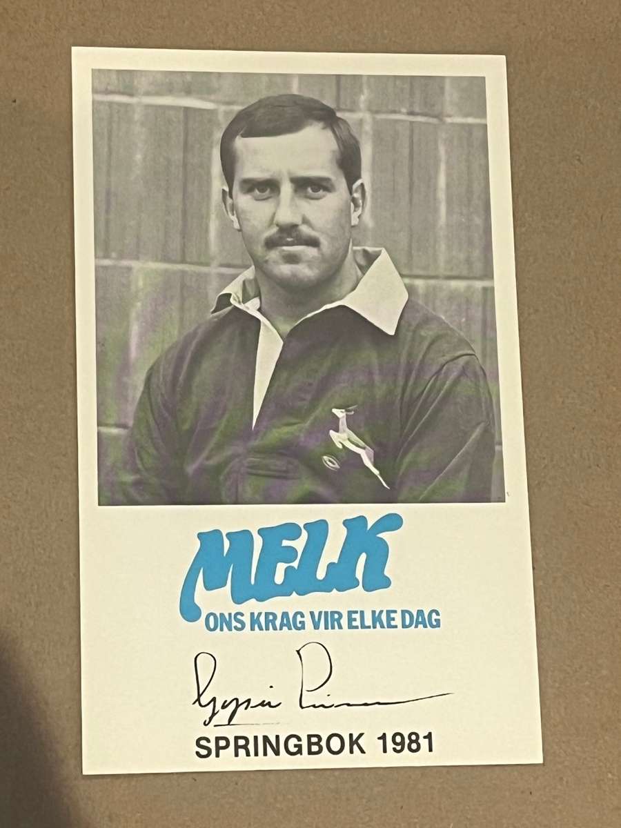 Rugby Card - Milk/Melk Card 1981 (Gysie Pienaar)