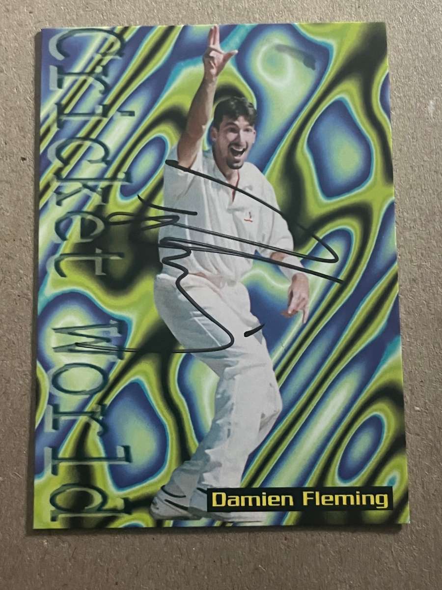 Cricket Card - *SIGNED* Damian Fleming 1996 Sports Deck Cricket Card