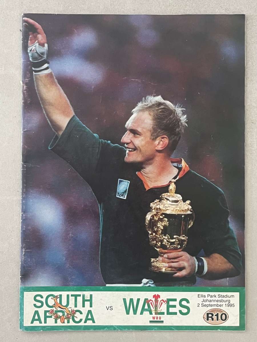 Rugby Programme - South-Africa vs Wales 02/09/1995