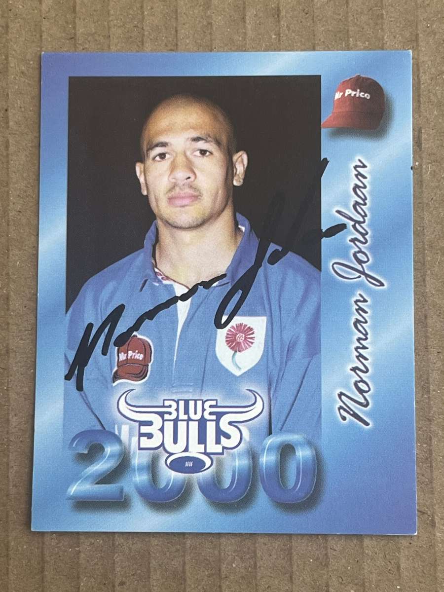 Rugby Card - *SIGNED* Norman Jordaan 2000 Blue Bulls Rugby Card