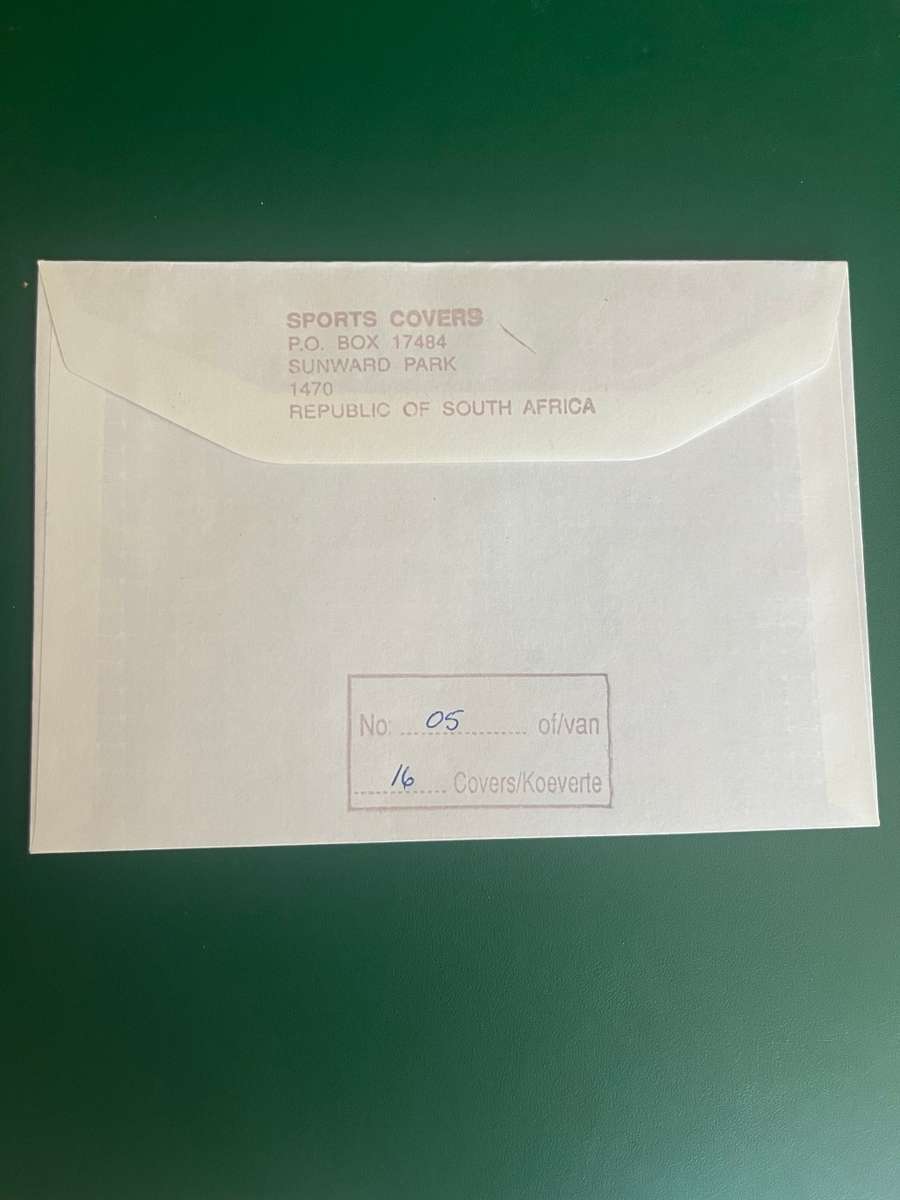 Rugby - *SIGNED* FDC/First day Cover South-Africa vs Ireland 13/06/1998