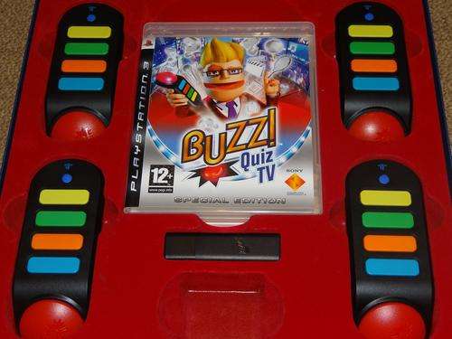 Playstation 3 - Buzz Quiz TV (Wireless Buzzers)