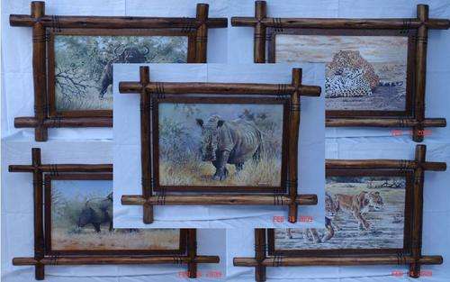 Africa's 'big 5' *stunning* log-pole frame collection
