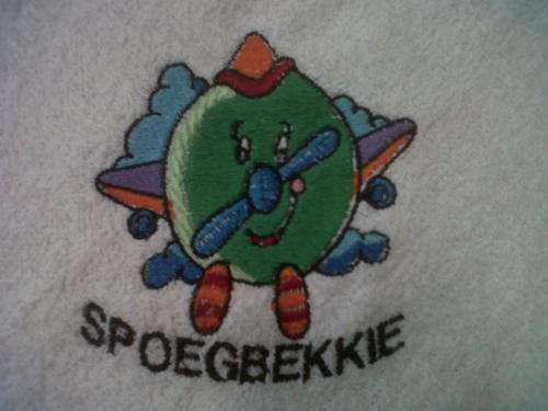 Embroided Burpers - smily plane