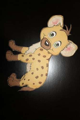 Hyena - paper piecing