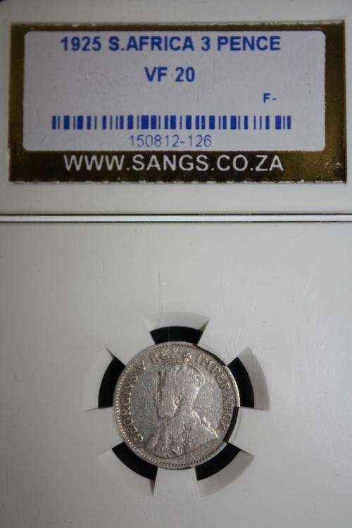 1925 3d SANGS graded VF 20 - very rare -Start at R1