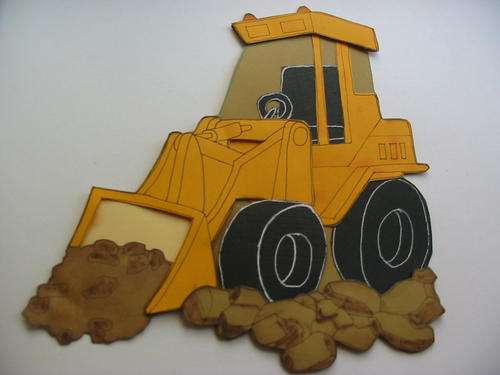 Bulldozer - Paper piecing