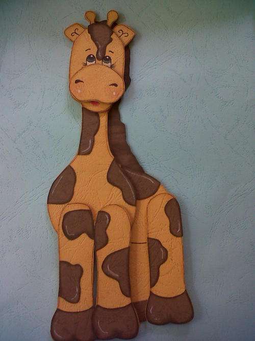 GIRAFFE standing - Paper piecing