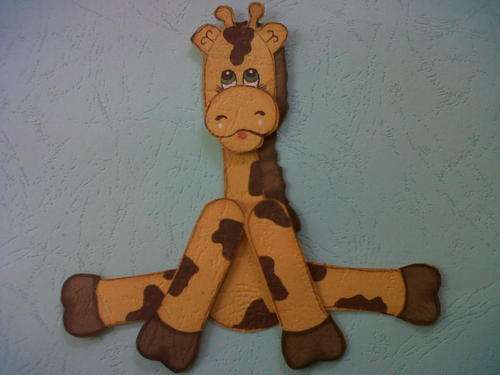 GIRAFFE sitting - Paper piecing