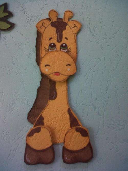 GIRAFFE peek-a-boo - Paper piecing