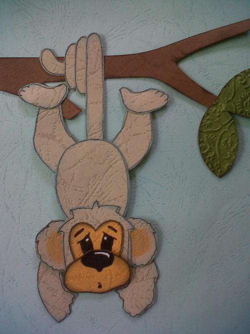 MONKEY swinging - Paper piecing