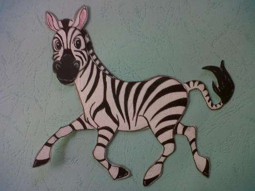 ZEBRA running - Paper piecing