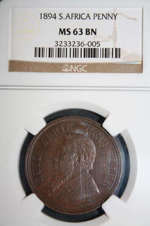 1894  penny NGC graded MS 63 BN - PRICE REDUCED!!!!!
