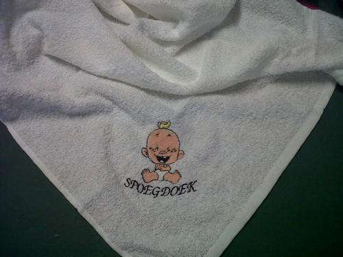 Embroided Burpers - Happy Baby