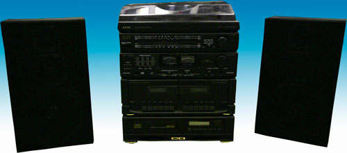 Radio/tape and cd player/ turn table