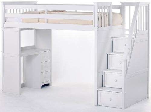 BRAND NEW SPACESAVING LOFT BED WITH STORAGE STAIRS