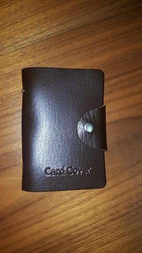 Leather Bank Card Holder (Available only in red)