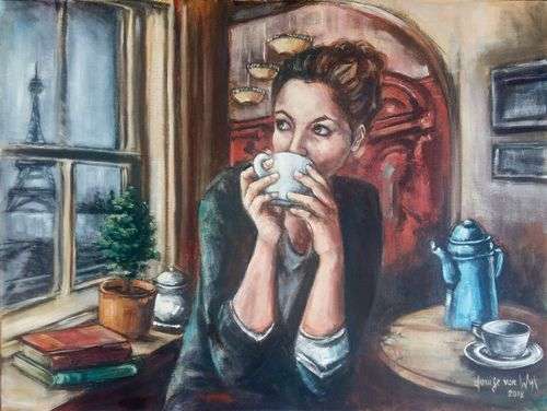 RAINY DAY IN PARIS  by Louise van Wyk