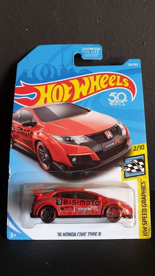 Hot Wheels '16 Honda Civic Type R Red