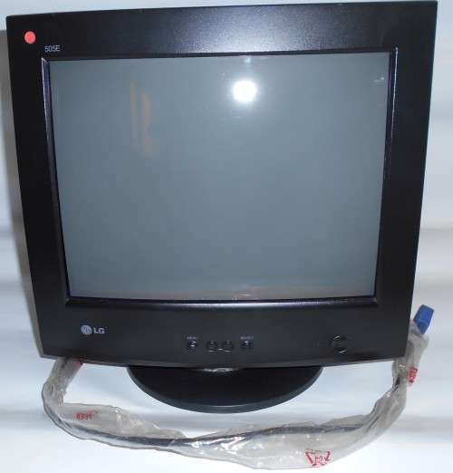 LG 17` Crt Black Monitor