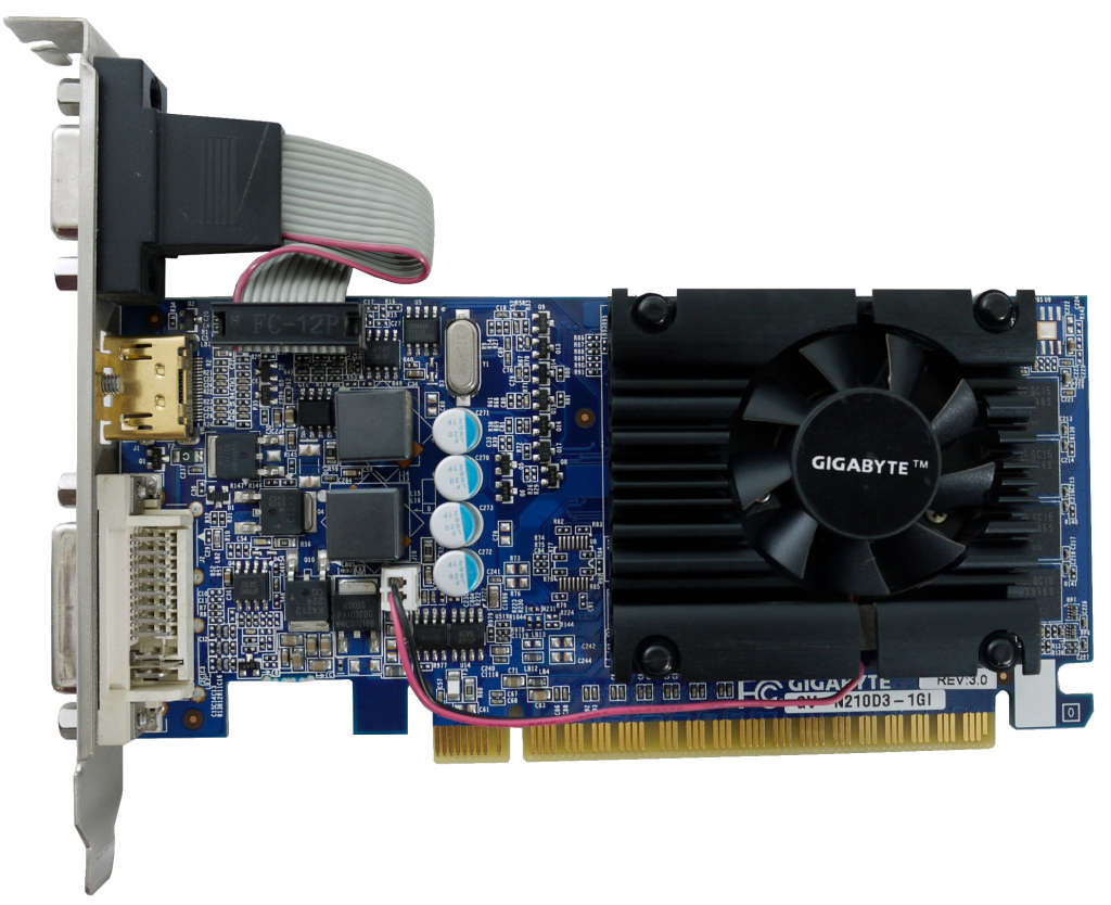 GIGABYTE NVIDIA GeForce 210 1GB GDDR3 64bit