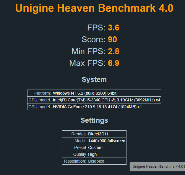 GIGABYTE NVIDIA GeForce 210 1GB GDDR3 64bit