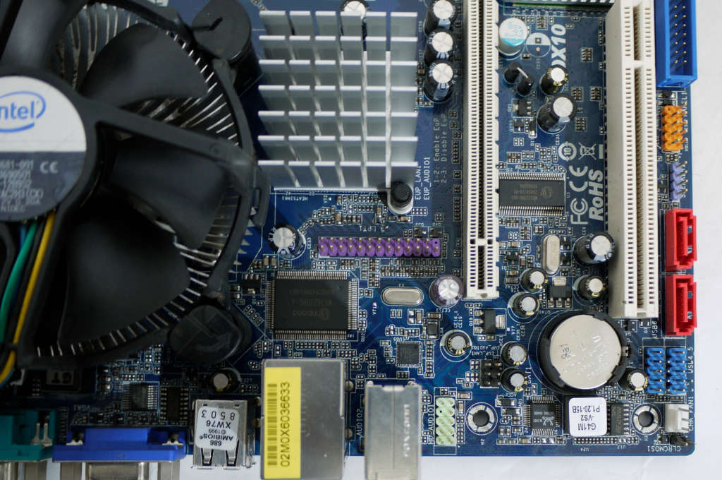 ASRock Motherboard combo Intel core 2 Duo CPU E7500 LGA775 (SOLD FOR PART)