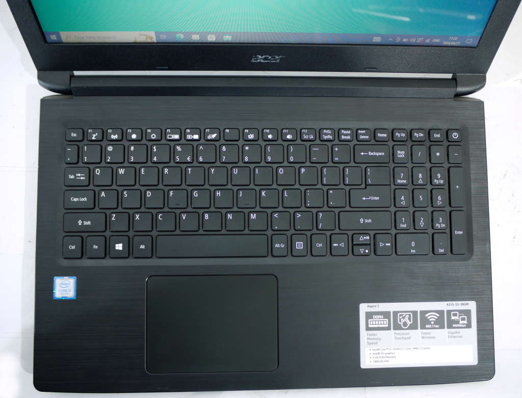 Acer Aspire A3 Laptop - A315-53 - Intel i3  7th gen, 4GB RAM, 1 TB Storage