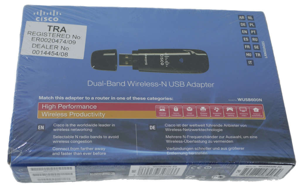 Dual-Band Wireless-N USB Adapter Sisco