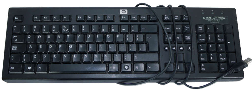 HP Keyboard Silver 539130-L31