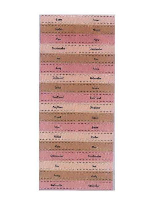 Peel-Off Stickers WORDS - pack size 115230mm