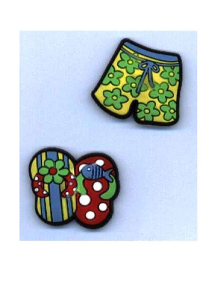 BRADS:  silicon brads:  pants and sandals - 2 pieces - size +/- 40mm